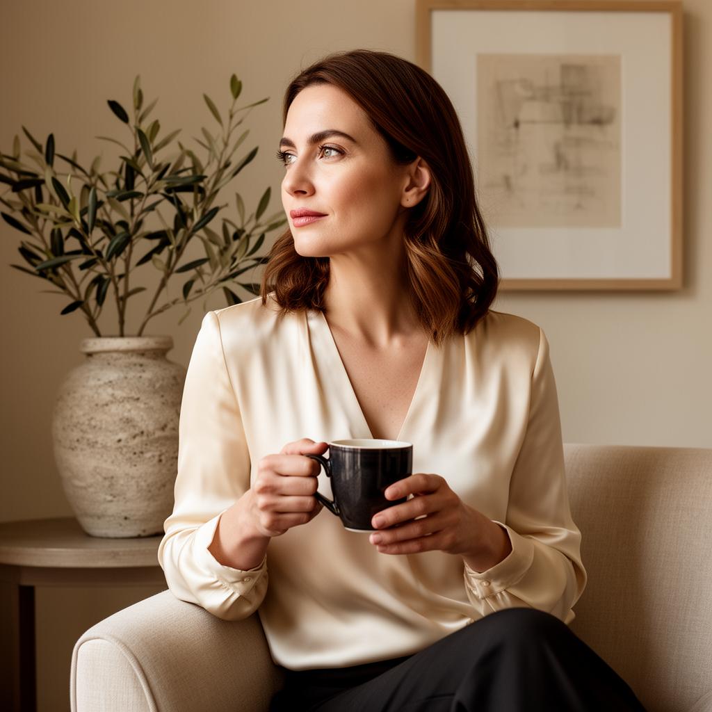 Professional woman in a calm interior